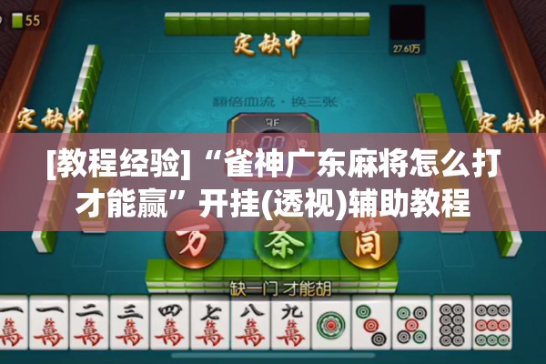 [教程经验]“雀神广东麻将怎么打才能赢”开挂(透视)辅助教程