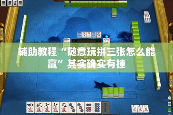辅助教程“随意玩拼三张怎么能赢”其实确实有挂