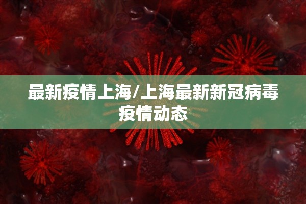 最新疫情上海/上海最新新冠病毒疫情动态