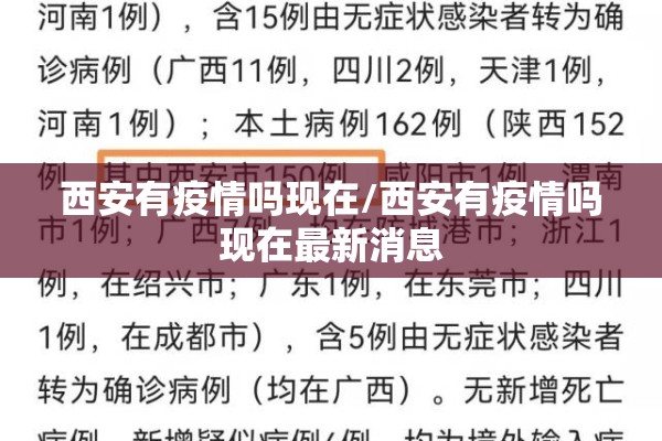 西安有疫情吗现在/西安有疫情吗现在最新消息