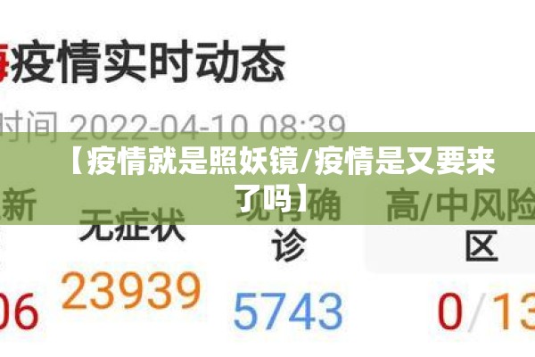 【疫情就是照妖镜/疫情是又要来了吗】 【疫情就是照妖镜/疫情是又要来了吗】