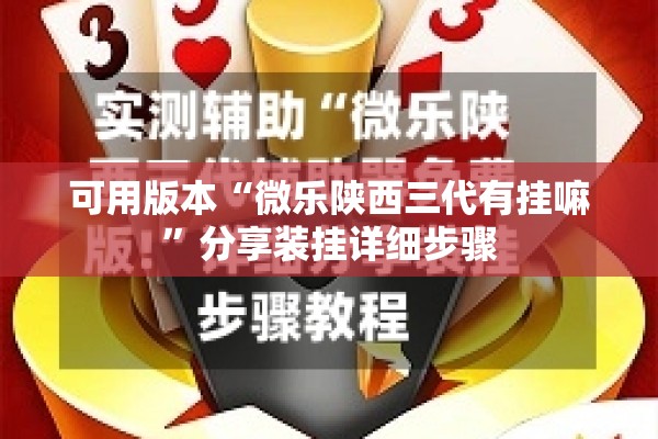 可用版本“微乐陕西三代有挂嘛”分享装挂详细步骤