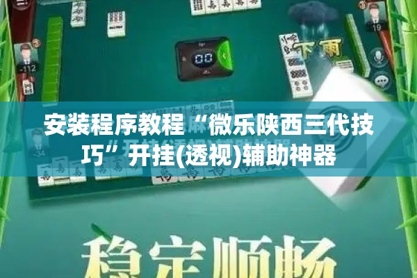 安装程序教程“微乐陕西三代技巧”开挂(透视)辅助神器