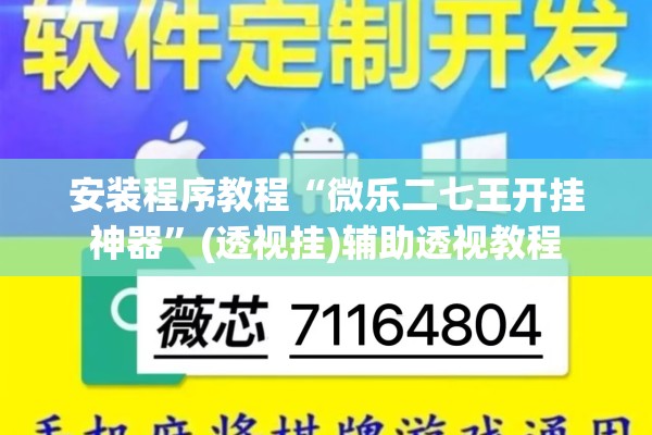 安装程序教程“微乐二七王开挂神器	”(透视挂)辅助透视教程
