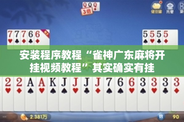 安装程序教程“雀神广东麻将开挂视频教程	”其实确实有挂