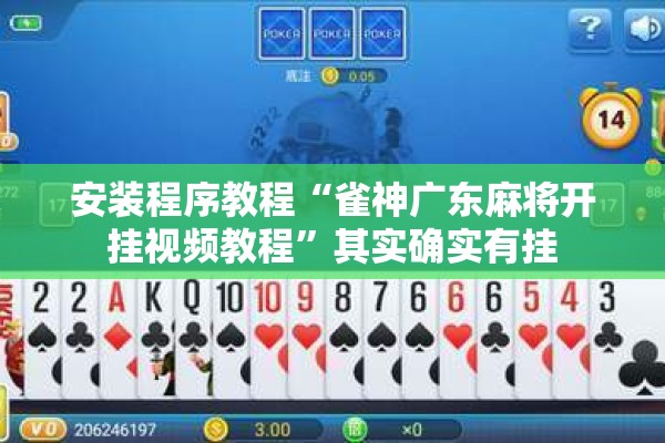 安装程序教程“雀神广东麻将开挂视频教程”其实确实有挂