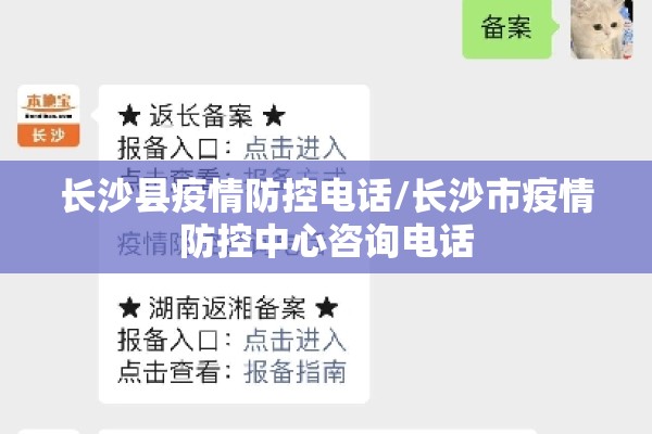长沙县疫情防控电话/长沙市疫情防控中心咨询电话