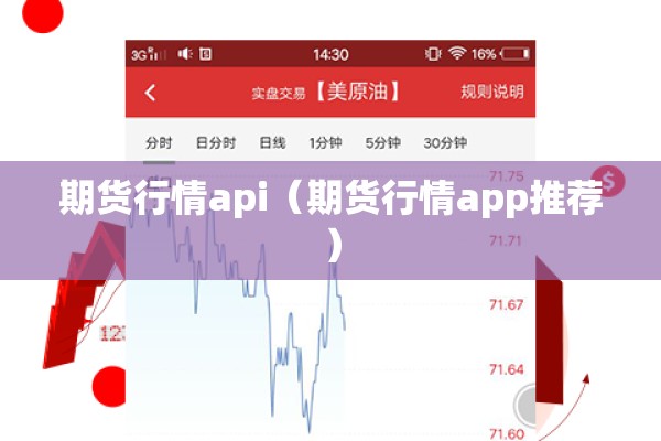 期货行情api（期货行情app推荐）