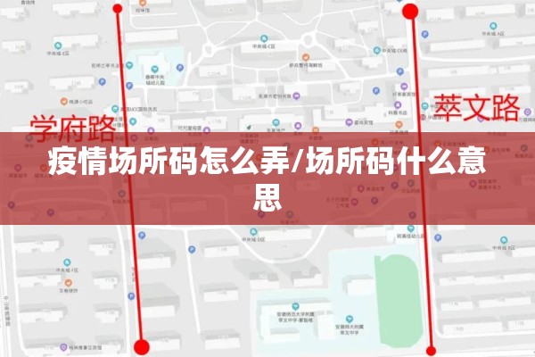 疫情场所码怎么弄/场所码什么意思