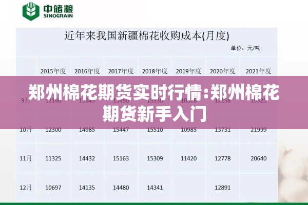郑州棉花期货实时行情:郑州棉花期货新手入门