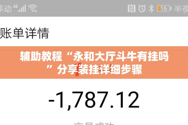 辅助教程“永和大厅斗牛有挂吗”分享装挂详细步骤