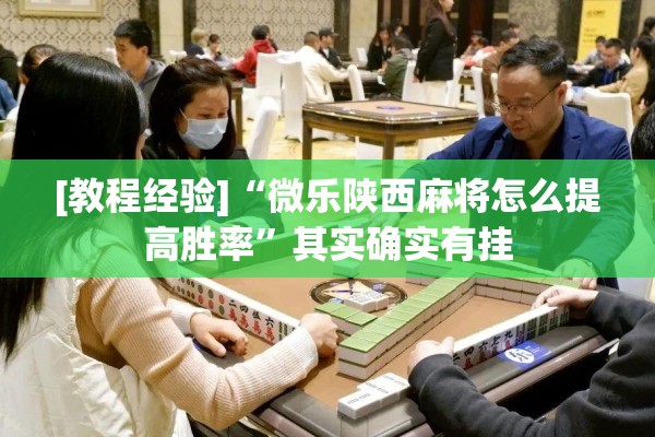 [教程经验]“微乐陕西麻将怎么提高胜率	”其实确实有挂