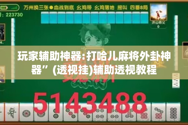 玩家辅助神器:打哈儿麻将外卦神器”(透视挂)辅助透视教程