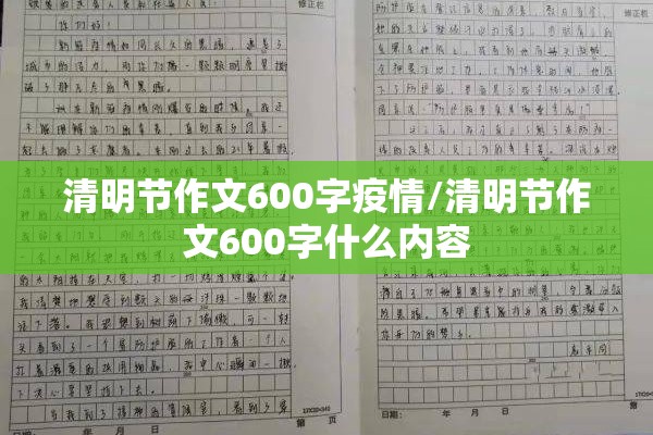 清明节作文600字疫情/清明节作文600字什么内容