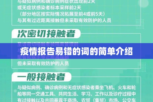 疫情报告易错的词的简单介绍 疫情报告易错的词的简单介绍
