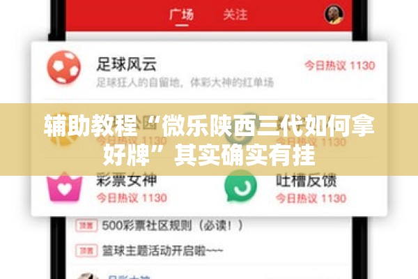 辅助教程“微乐陕西三代如何拿好牌”其实确实有挂