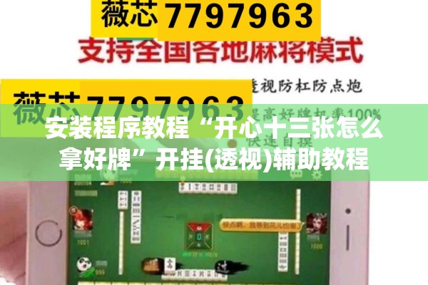 安装程序教程“开心十三张怎么拿好牌	”开挂(透视)辅助教程