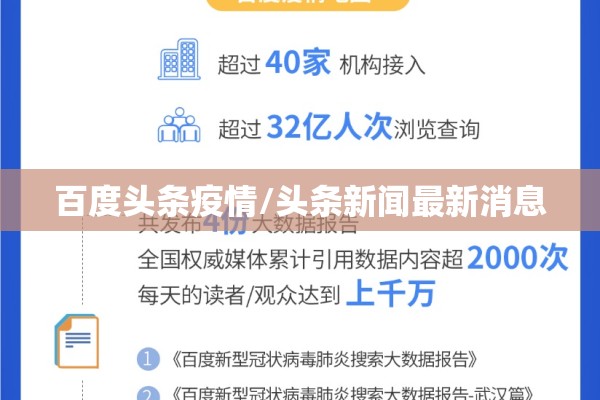 百度头条疫情/头条新闻最新消息 百度头条疫情/头条新闻最新消息