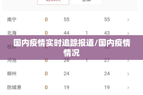 国内疫情实时追踪报道/国内疫情情况 国内疫情实时追踪报道/国内疫情情况