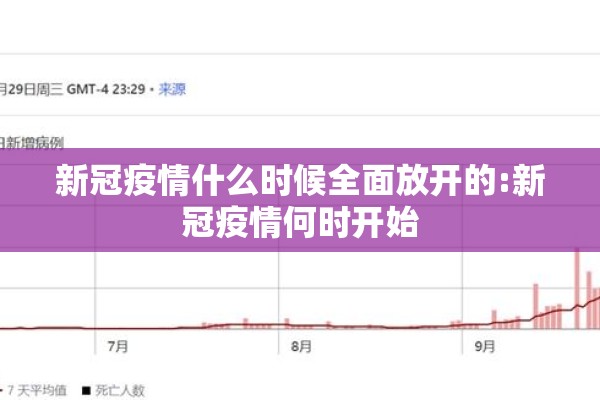新冠疫情什么时候全面放开的:新冠疫情何时开始