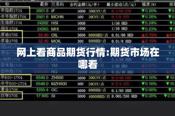 网上看商品期货行情:期货市场在哪看 网上看商品期货行情:期货市场在哪看