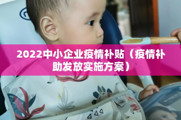 2022中小企业疫情补贴(疫情补助发放实施方案) 2022中小企业疫情补贴(疫情补助发放实施方案)