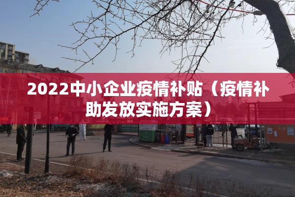 2022中小企业疫情补贴(疫情补助发放实施方案) 2022中小企业疫情补贴(疫情补助发放实施方案)