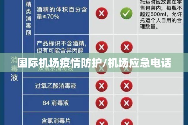 国际机场疫情防护/机场应急电话