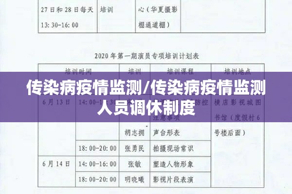 传染病疫情监测/传染病疫情监测人员调休制度 传染病疫情监测/传染病疫情监测人员调休制度
