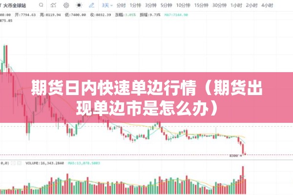 期货日内快速单边行情（期货出现单边市是怎么办）
