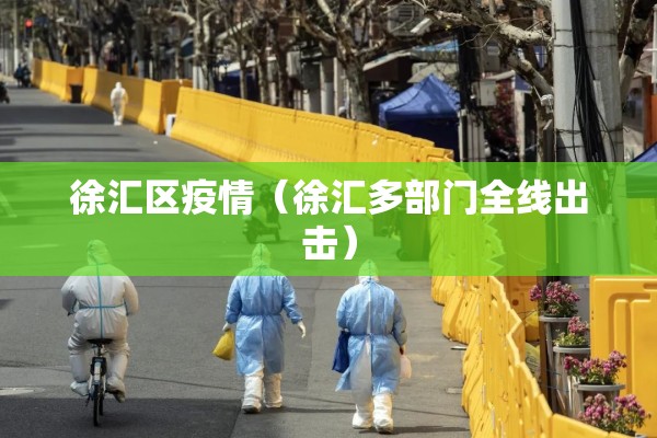 徐汇区疫情（徐汇多部门全线出击）