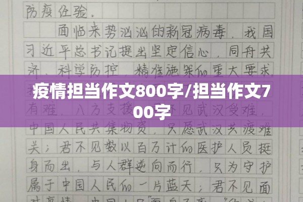 疫情担当作文800字/担当作文700字