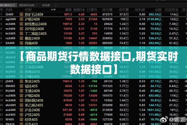 【商品期货行情数据接口,期货实时数据接口】