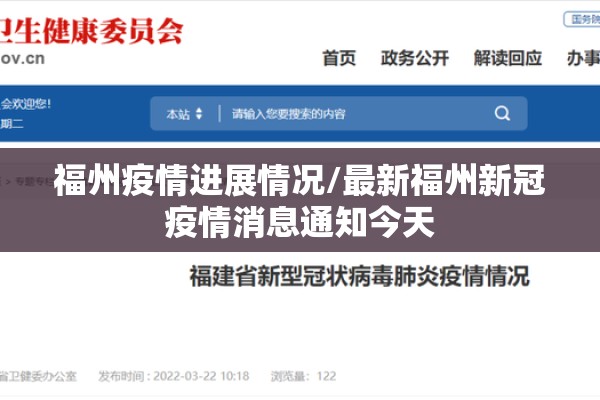 福州疫情进展情况/最新福州新冠疫情消息通知今天