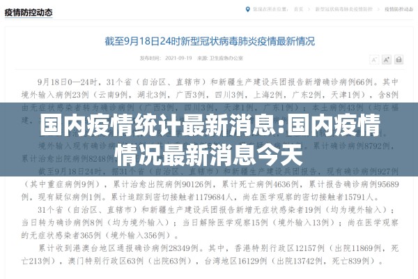 国内疫情统计最新消息:国内疫情情况最新消息今天 国内疫情统计最新消息:国内疫情情况最新消息今天