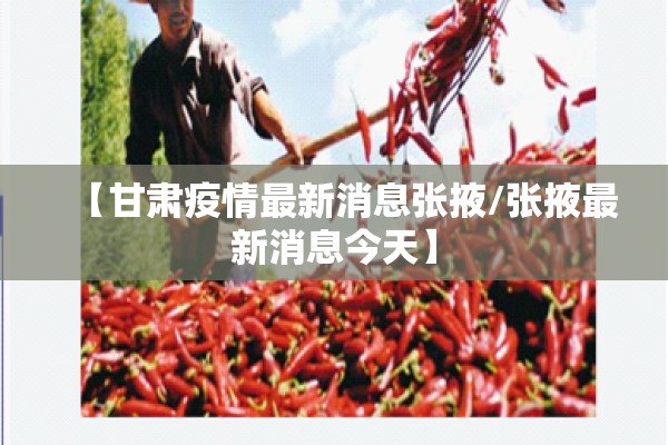 【甘肃疫情最新消息张掖/张掖最新消息今天】
