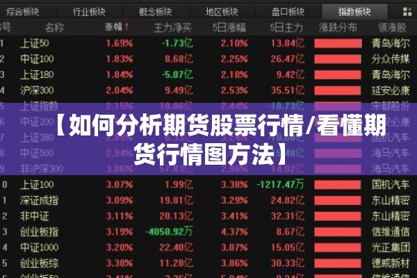 【如何分析期货股票行情/看懂期货行情图方法】 【如何分析期货股票行情/看懂期货行情图方法】