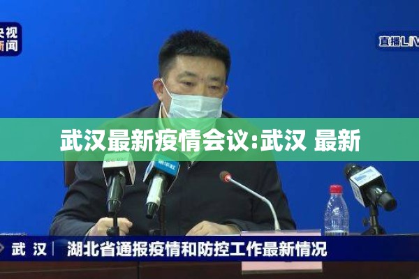 武汉最新疫情会议:武汉 最新
