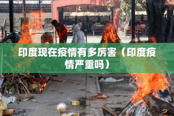 印度现在疫情有多厉害(印度疫情严重吗) 印度现在疫情有多厉害(印度疫情严重吗)
