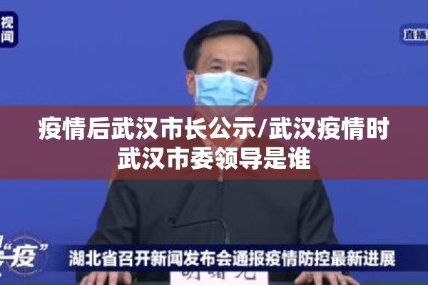 疫情后武汉市长公示/武汉疫情时武汉市委领导是谁