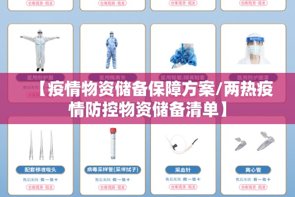 【疫情物资储备保障方案/两热疫情防控物资储备清单】