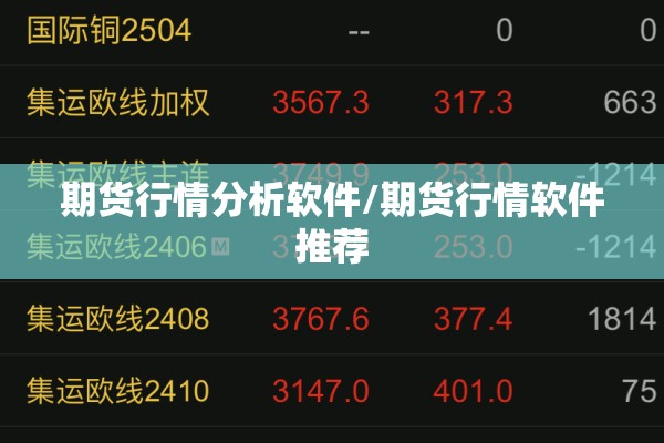 期货行情分析软件/期货行情软件推荐 期货行情分析软件/期货行情软件推荐
