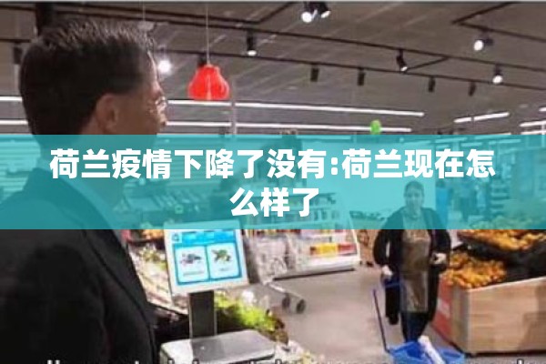 荷兰疫情下降了没有:荷兰现在怎么样了 荷兰疫情下降了没有:荷兰现在怎么样了
