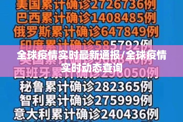 全球疫情实时最新通报/全球疫情实时动态查询 全球疫情实时最新通报/全球疫情实时动态查询
