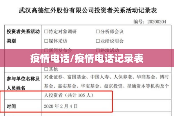 疫情电话/疫情电话记录表 疫情电话/疫情电话记录表
