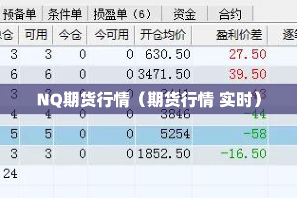 NQ期货行情(期货行情 实时) NQ期货行情(期货行情 实时)
